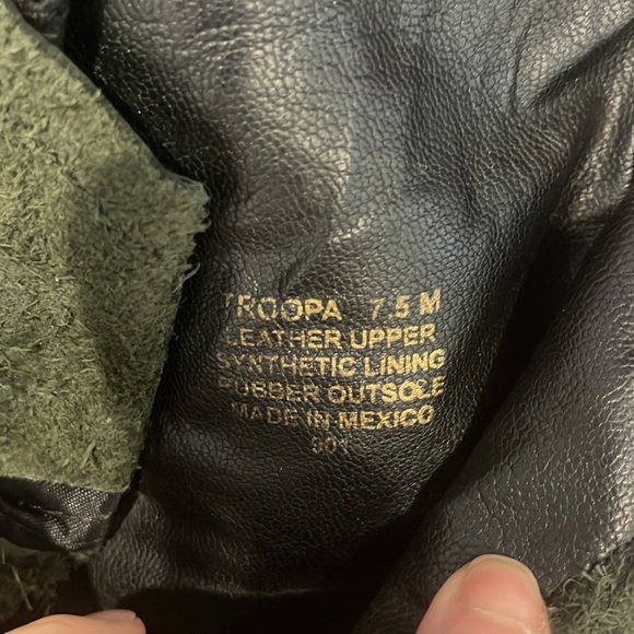 Steve Madden Troopa Combat Boots! Ankle Booties! Woman US 7.5 Black Leather! - Picture 6 of 8